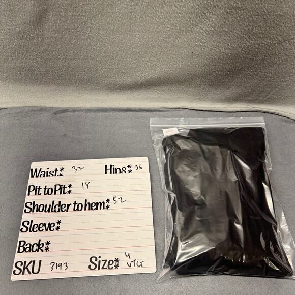 Vintage Harolds Linen Dress Black Maxi Button Up Sleeveless Womens 4 Coastal - Picture 7 of 7